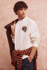 Springfield Sudadera con tatuaje de sudadera marfil