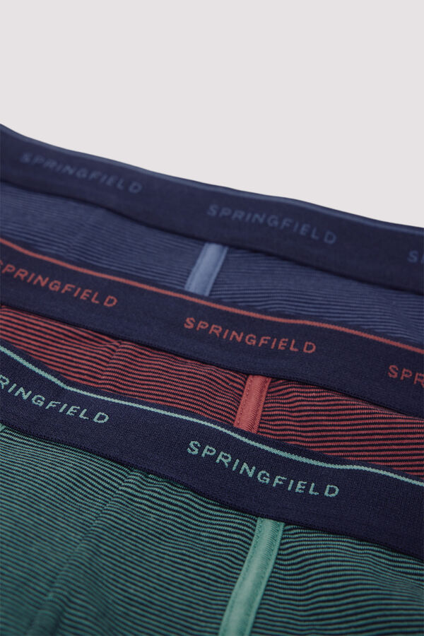 Springfield Pack 3 bóxeres microraya púrpura