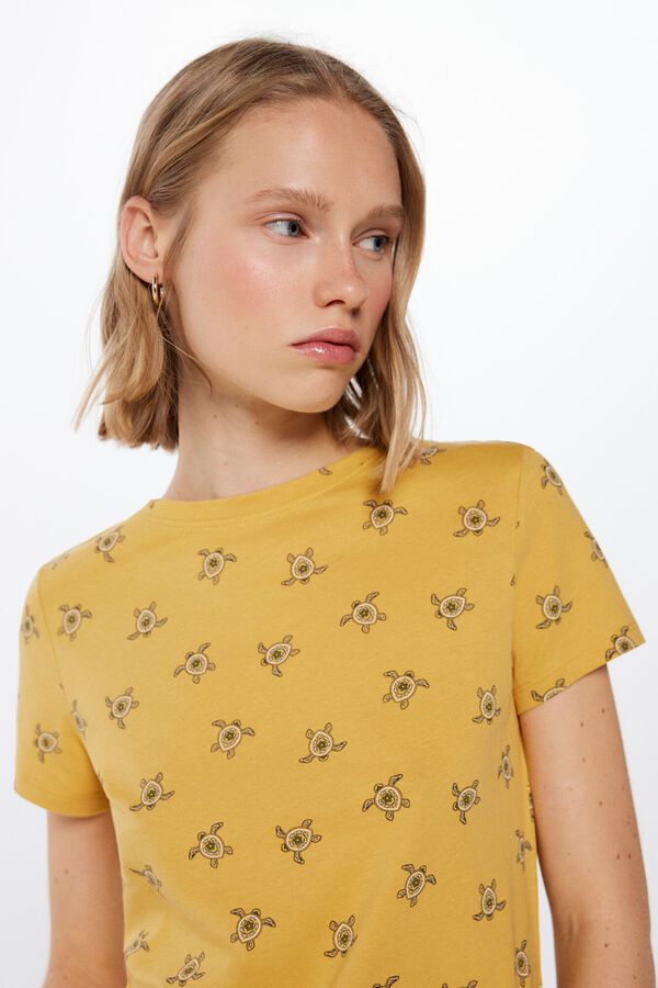 Springfield Playera estampado mini dorado