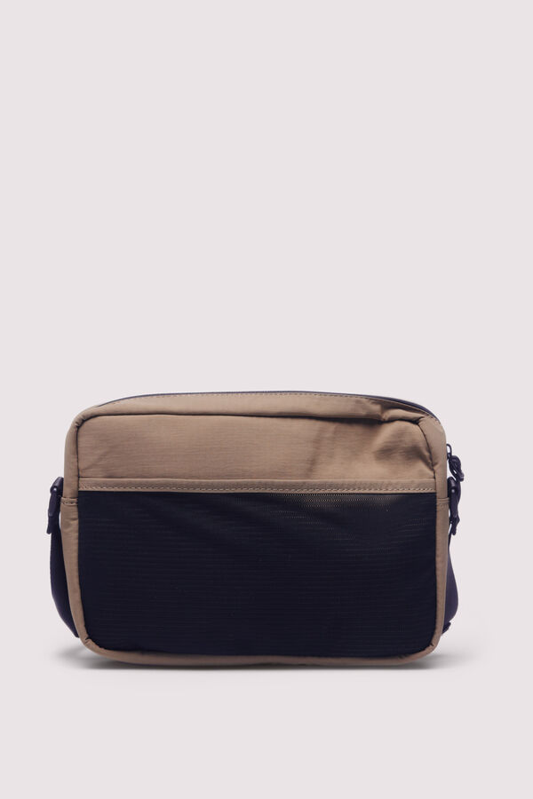 Springfield Bolsa mediana casual ripstock beige