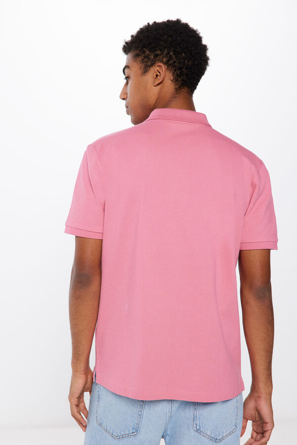 Springfield Polo piqué básico regular fit rosa