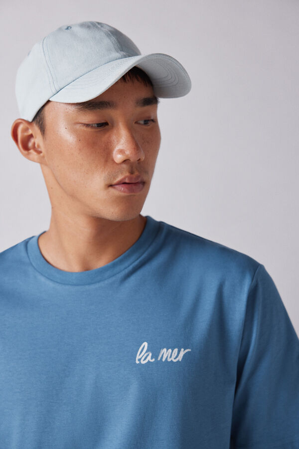 Springfield Playera la mer acuarela azul indigo
