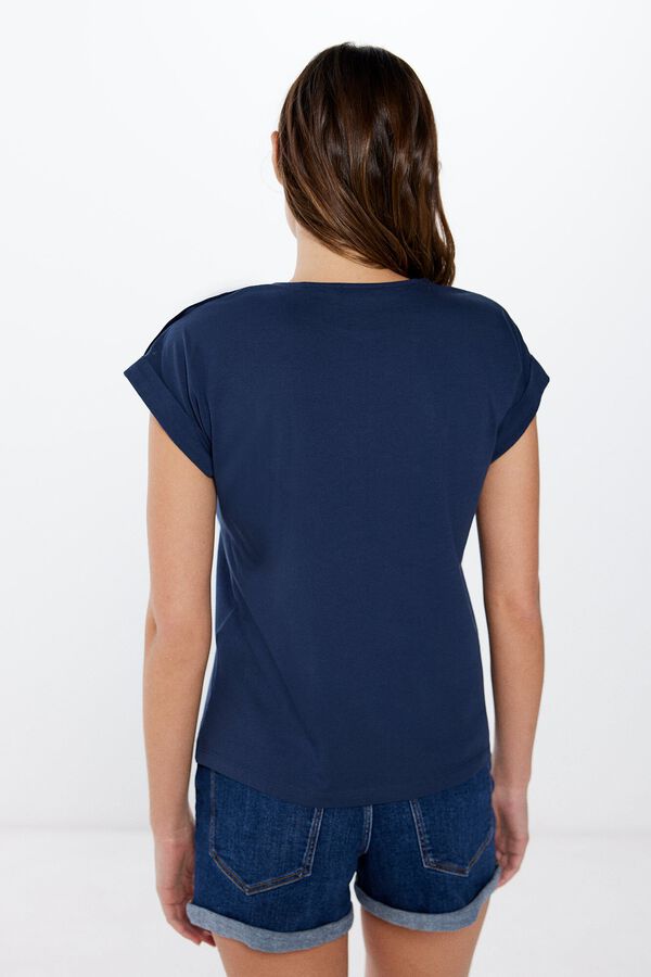 Springfield Playera Gráfica Marinera azulado