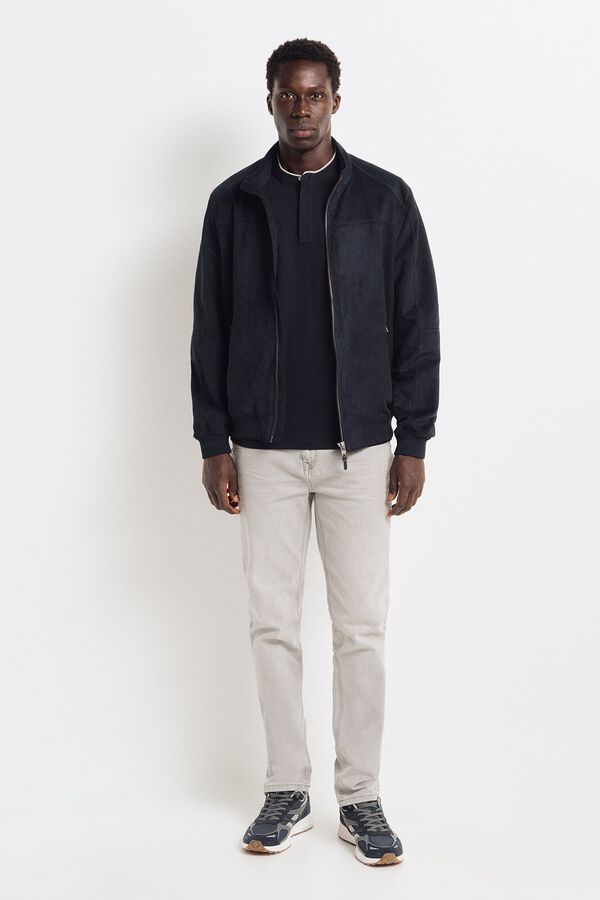 Springfield Polo  piqué cuello mao regular fit marino