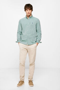 Springfield Camisa oxford verde