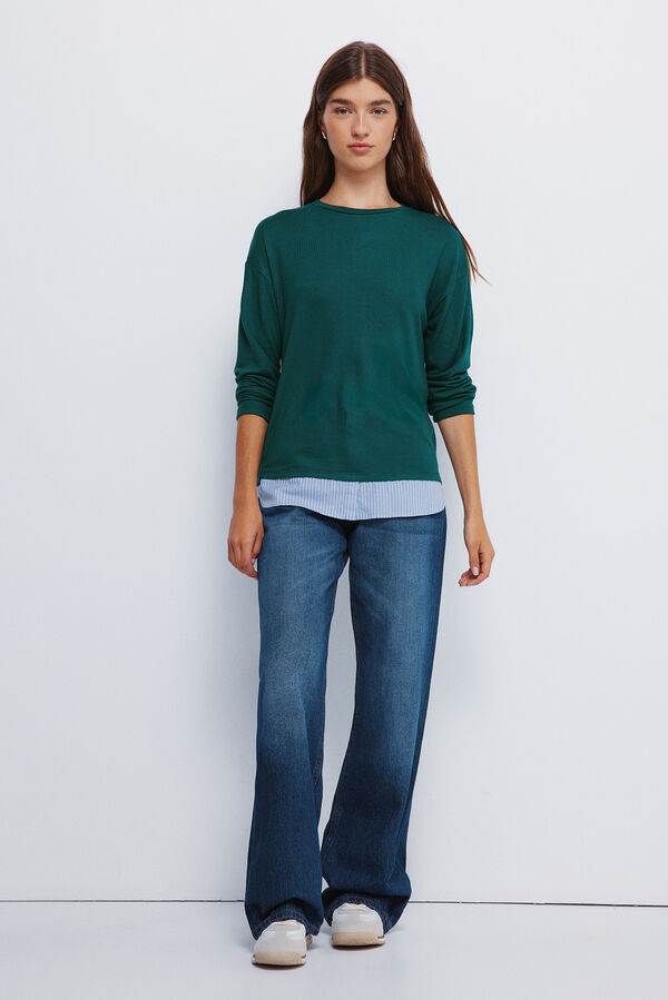 Springfield Playera combinada verde