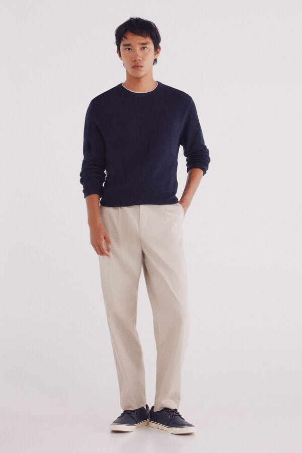 Springfield Suéter estructura azul