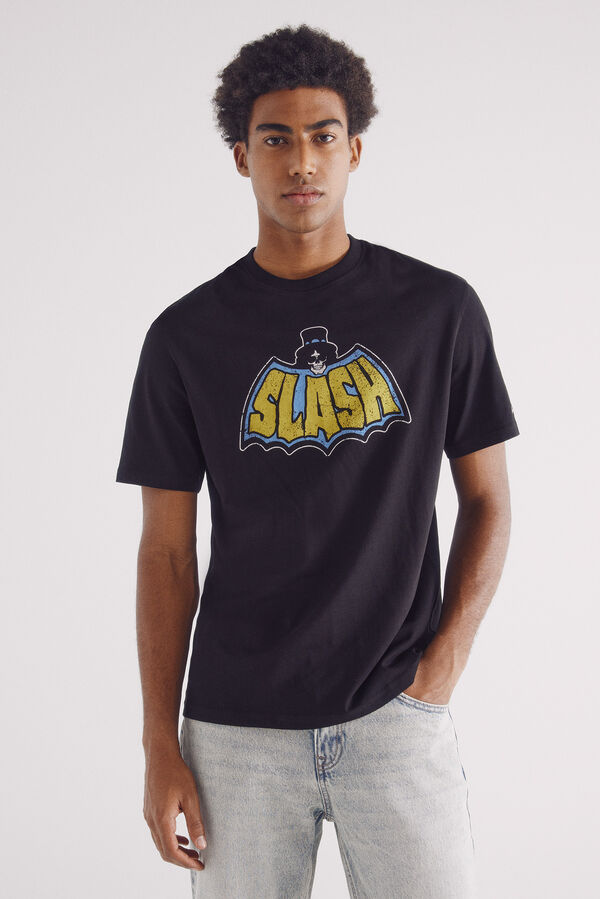 Springfield Playera Slash Bat negro