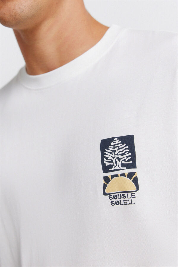 Springfield Playera logo Springfield collage blanco