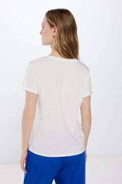 Springfield Playera Gráfica Paisaje beige