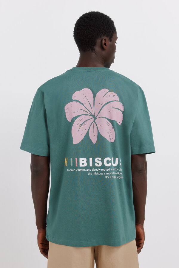 Springfield Playera hibiscus turquesa