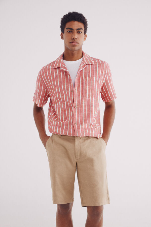 Springfield Bermudas algodón comfort fit beige