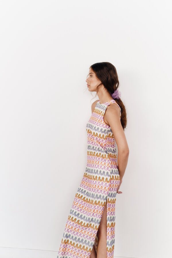 High Spirits Vestido crumble  estampado