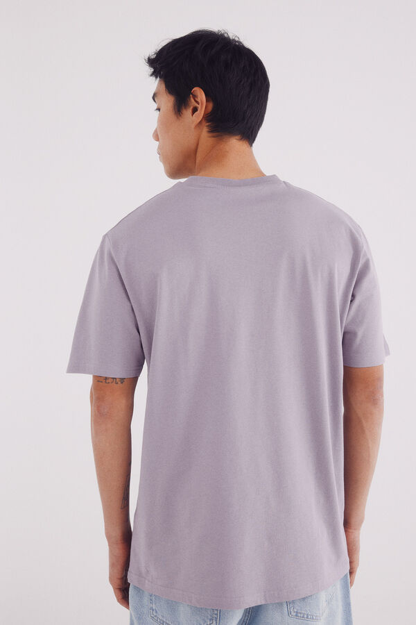 Springfield Playera básica cuello redondo morado/lila