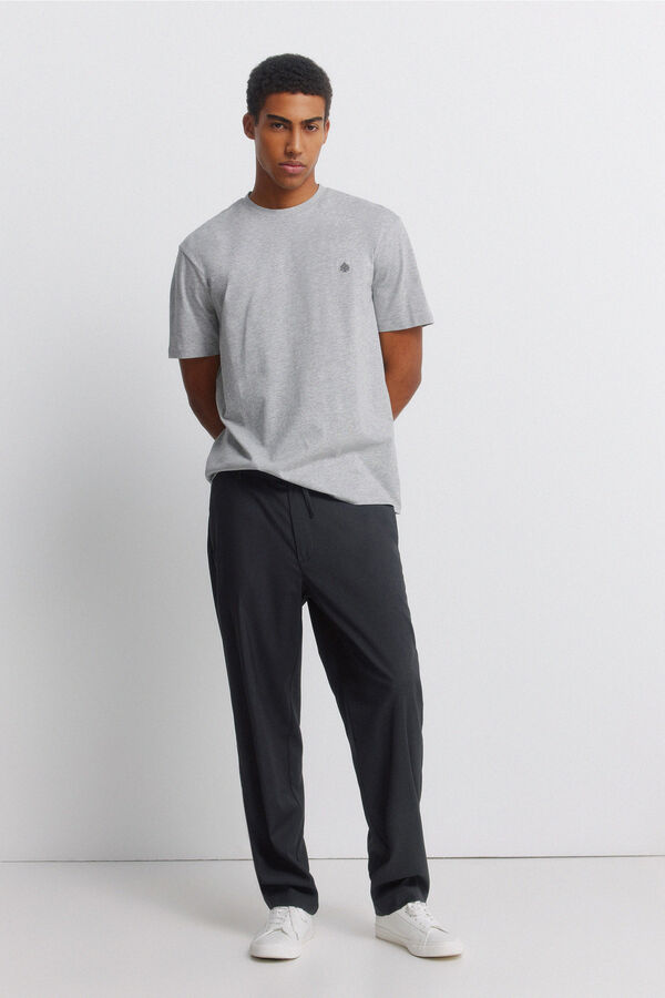 Springfield Playera b&aacute;sica de viscosa gris