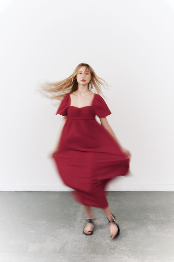 Springfield Vestido "Flowy" púrpura