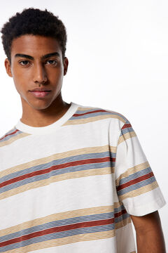Springfield Playera rayas marfil