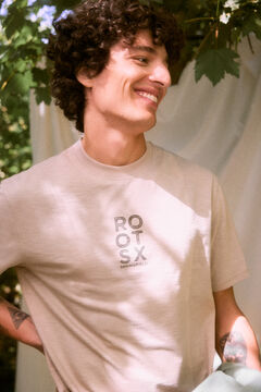 Springfield Playera estampado espalda "Roots Studio" café