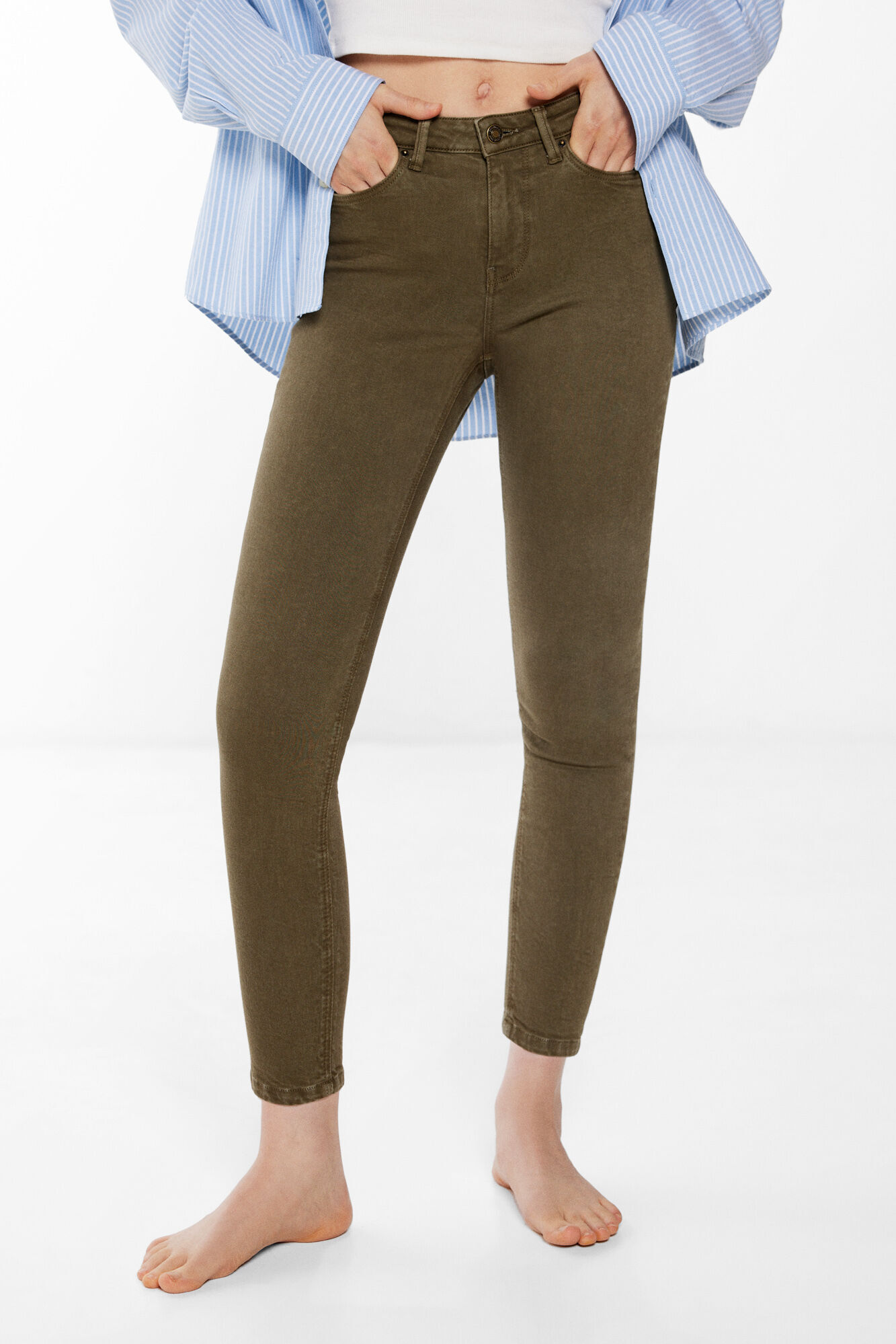 Jeans Color Slim Cropped Pantalones de mujer WomenSecret MX
