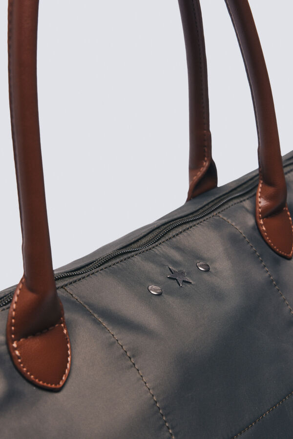Springfield Bolsa shopper de nailon kaki