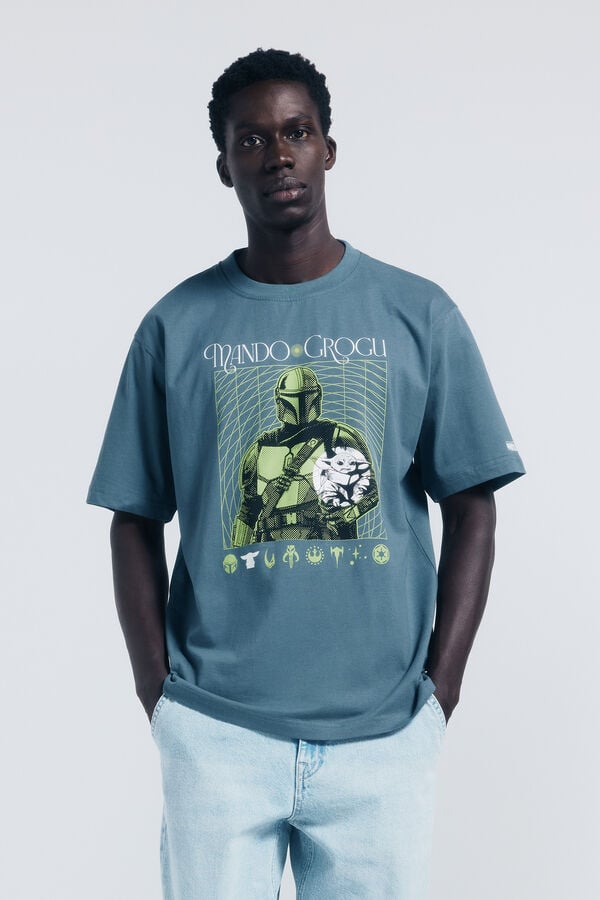 Springfield Camiseta Mando & Grogu azul