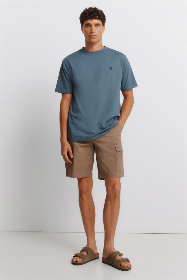 Springfield Playera b&aacute;sica logo Springfield azul