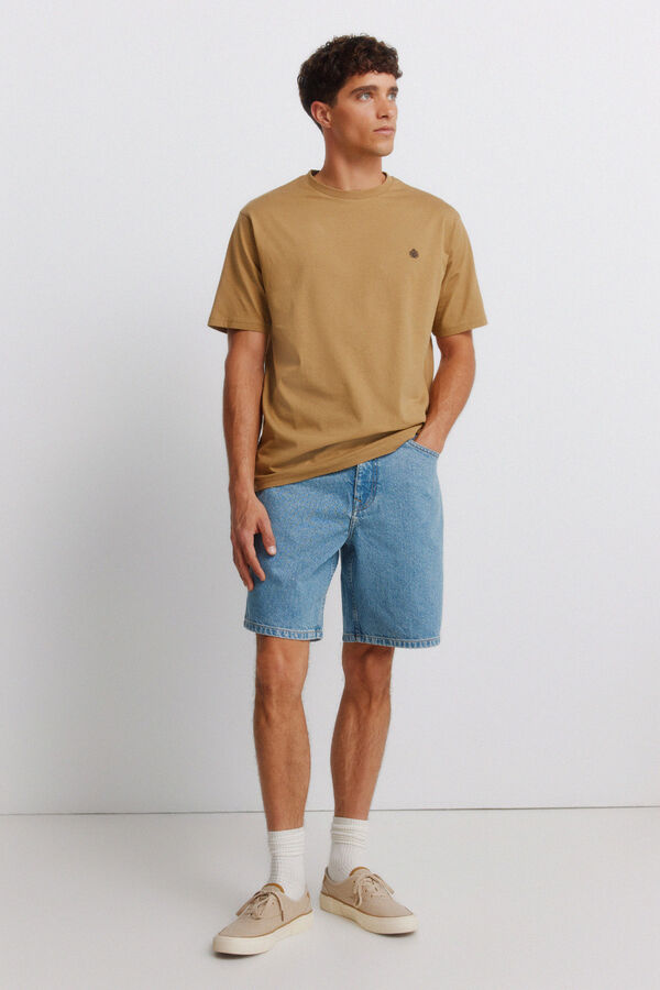 Springfield Playera b&aacute;sica logo Springfield beige