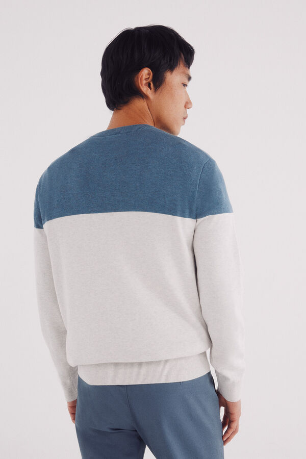 Springfield Jersey básico con bloques de color gris