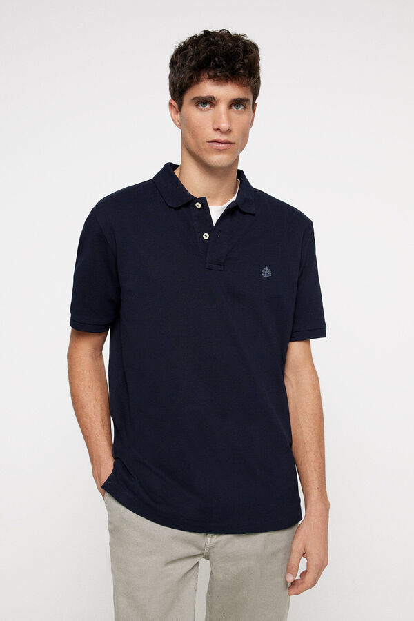 Springfield Polo piqué básico regular fit navy