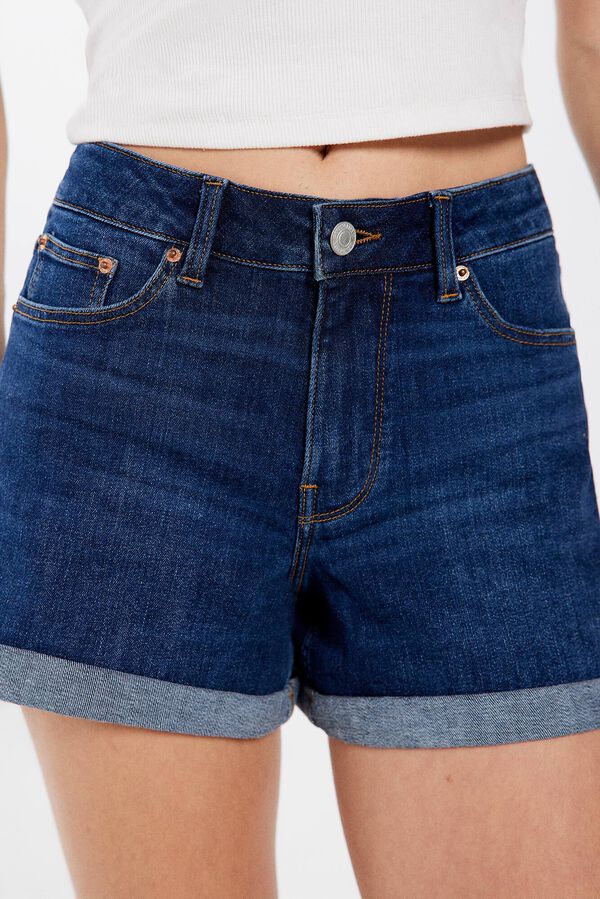 Springfield Short jean básico azul medio