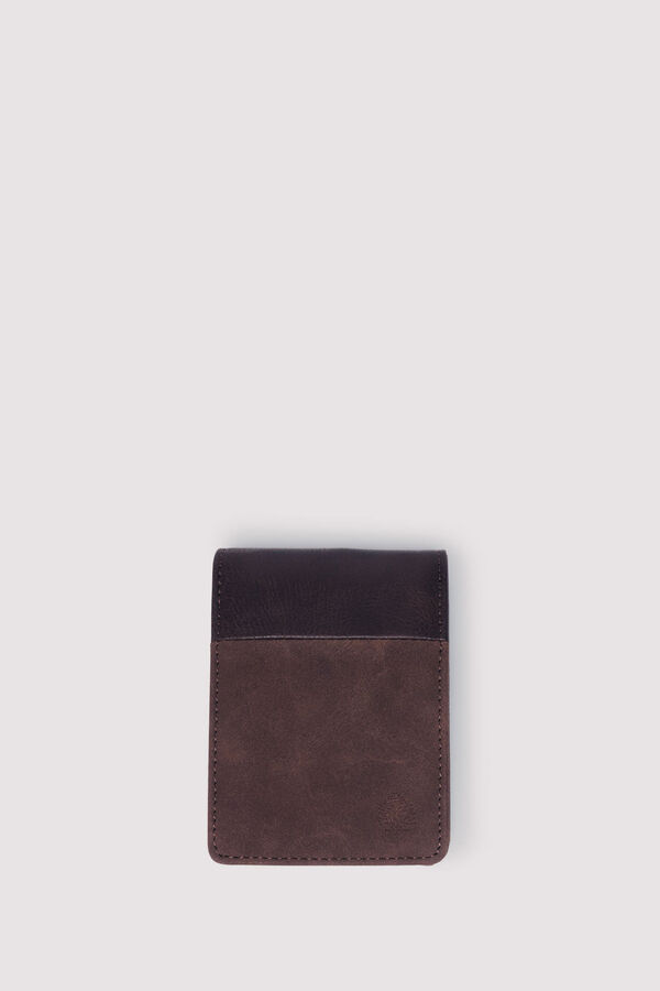 Springfield Cartera efecto piel bicolor nude