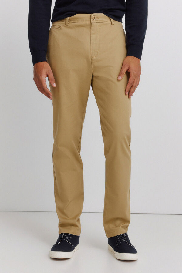 Springfield Pantal&oacute;n chino regular fit beige