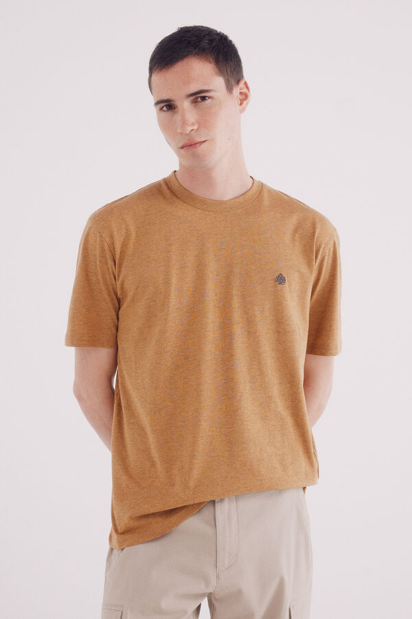 Springfield Playera melange básica amarillo