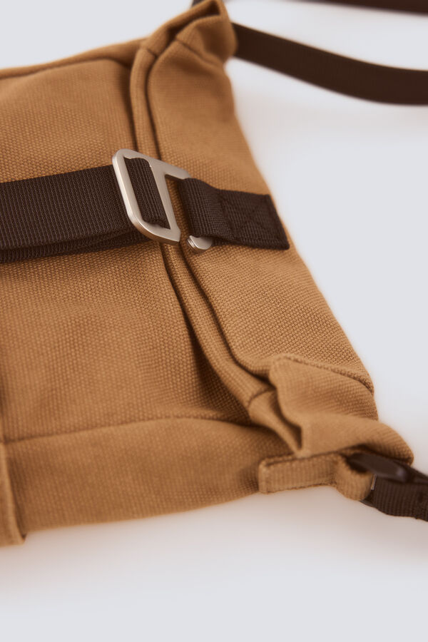 Springfield Bolsa mediana cruzada beige