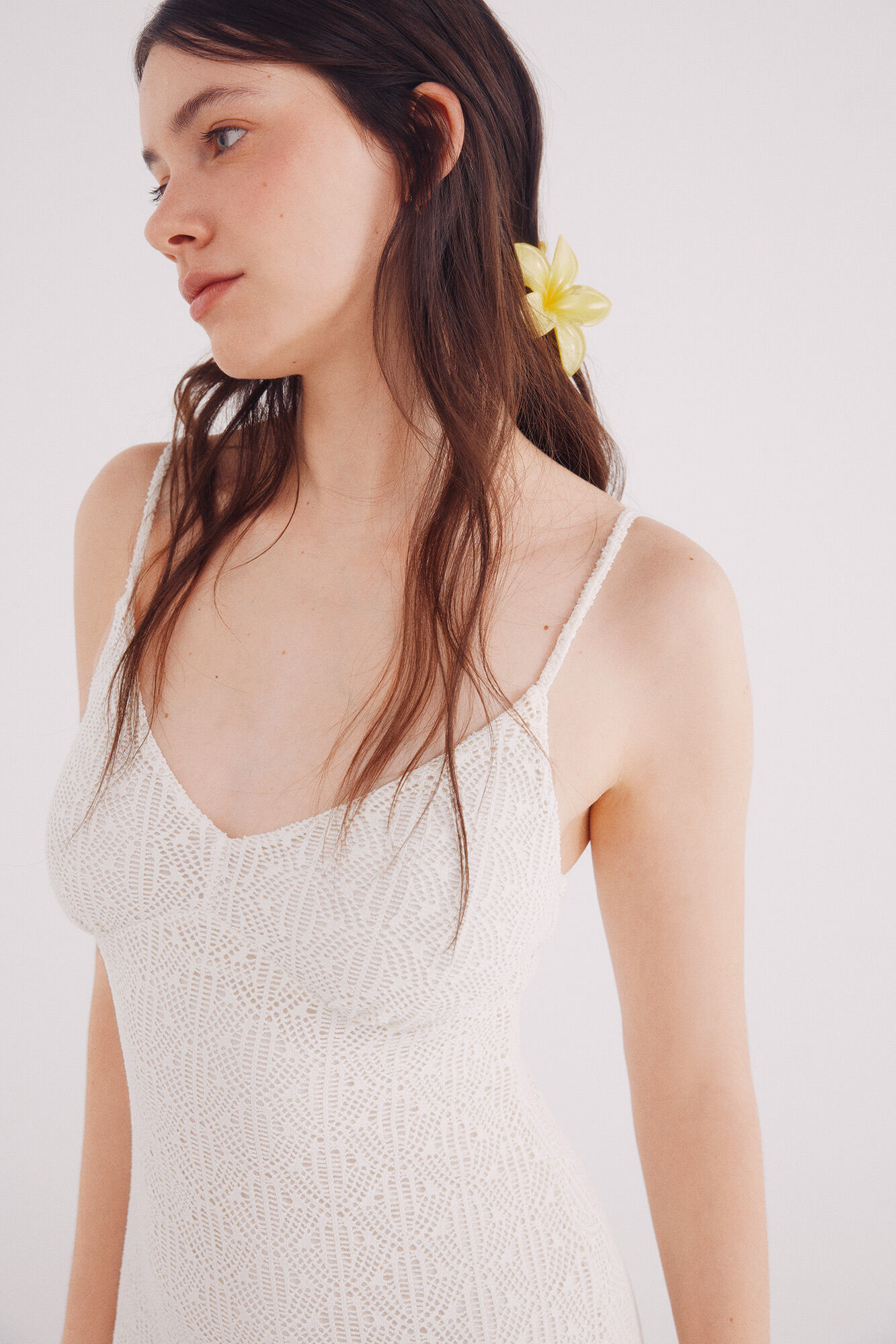 Springfield Vestido midi estructura tirantes finos