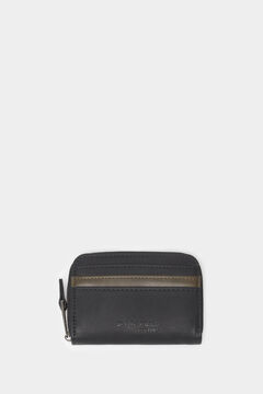 Springfield Cartera efecto piel bicolor negro