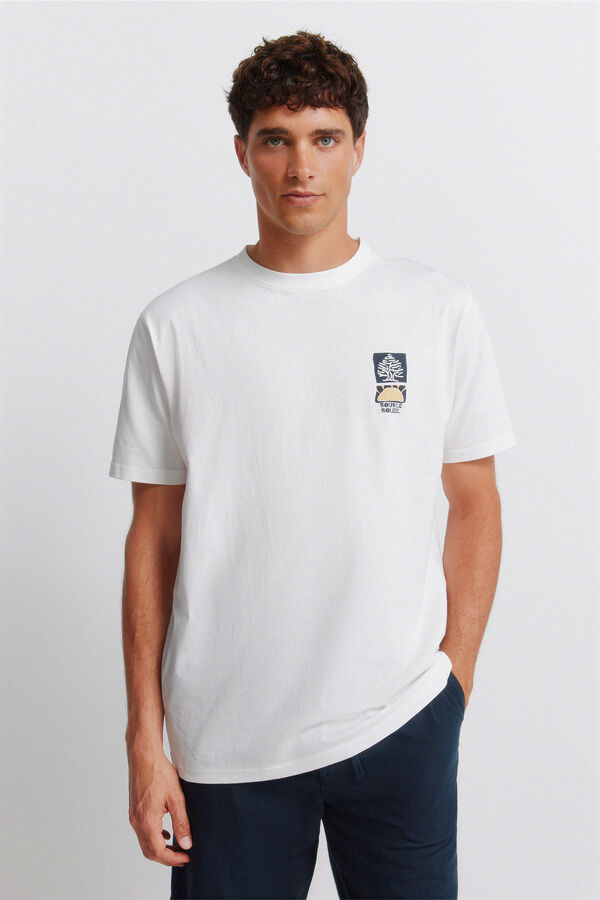 Springfield Playera logo Springfield collage blanco