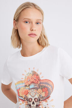 Springfield Playera gráfica "Día de muertos" estampado