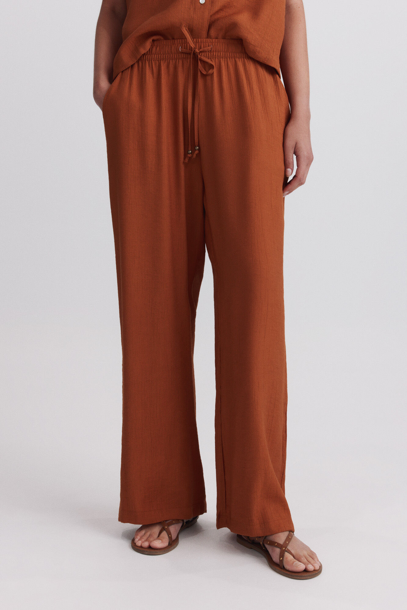 Springfield Pantal&oacute;n fluido con cord&oacute;n