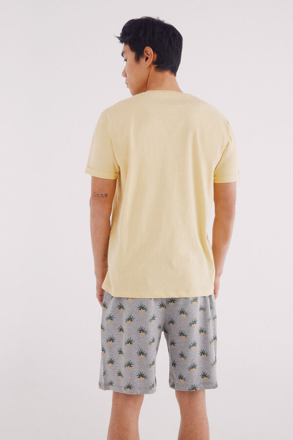 Springfield Pijama corto elefantes amarillo