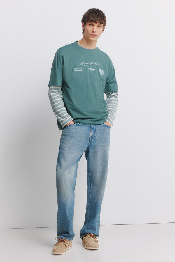 Springfield Playera con logo turquesa