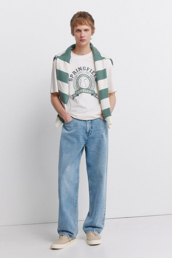 Springfield Playera logo sport blanco