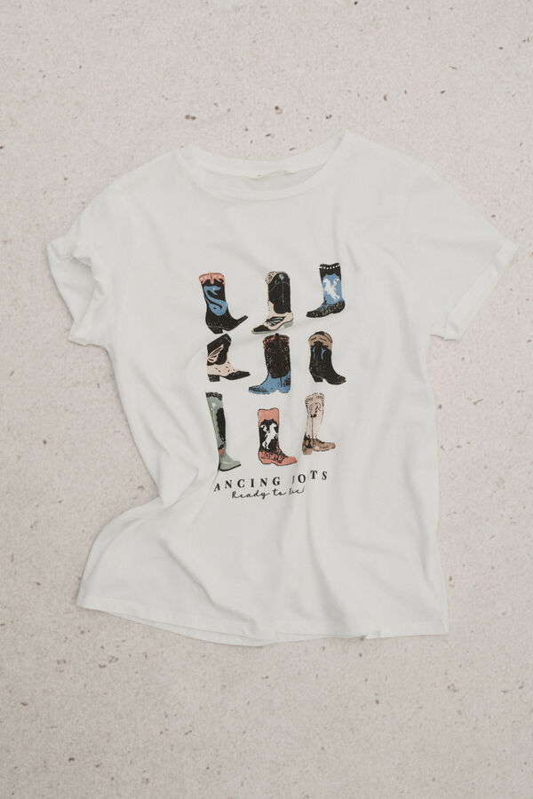 Springfield Playera "Dancing boots" café