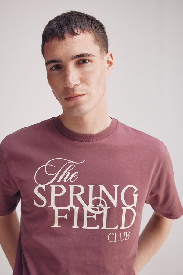 Springfield Playera logo Springfield club púrpura