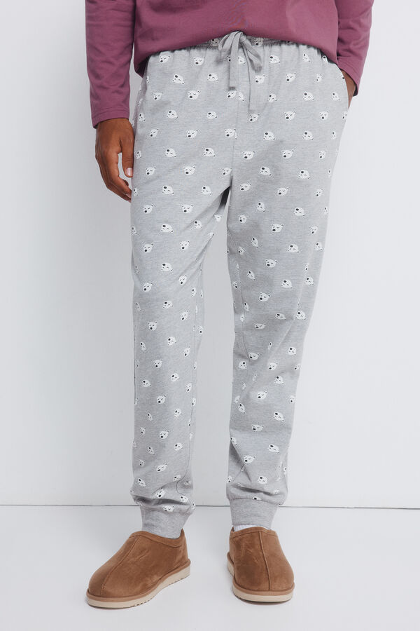 Springfield pijama larga azul