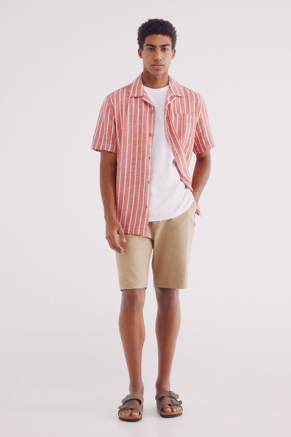 Springfield Bermudas algodón comfort fit beige