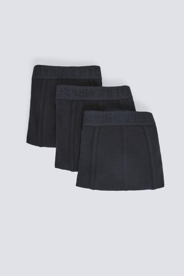 Springfield Pack 3 boxers b&aacute;sicos negro