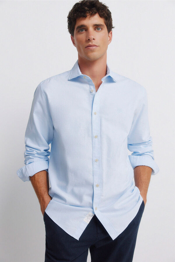 Springfield Camisa oxford ligero azul indigo