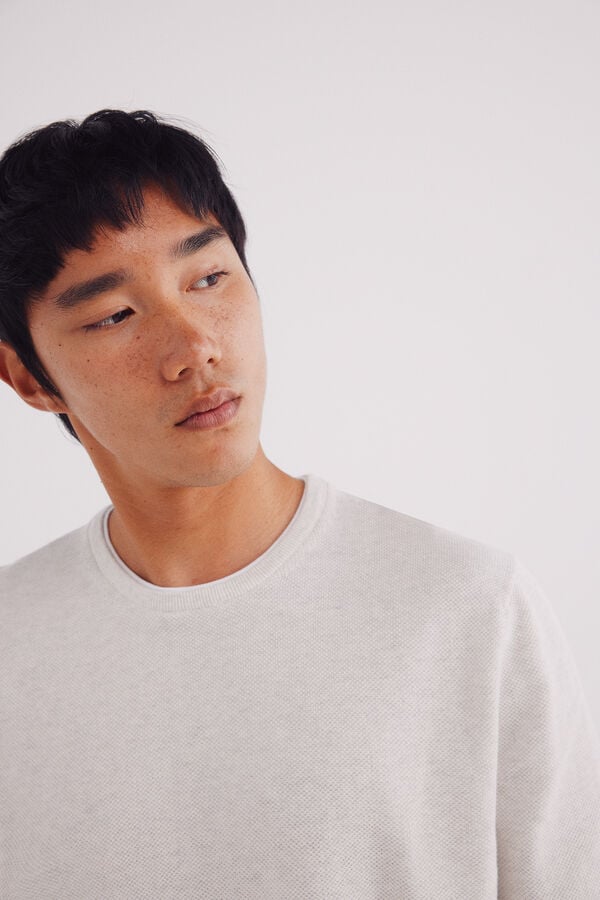 Springfield Suéter estructura gris