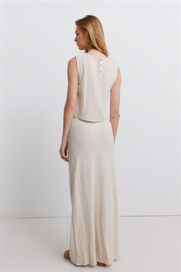 Springfield Falda midi beige